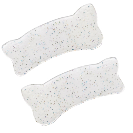 Korean Puppy ultradünne Silikonpads transparent mit Glitzer – selbstklebende Pads für Korean Lash Lifting